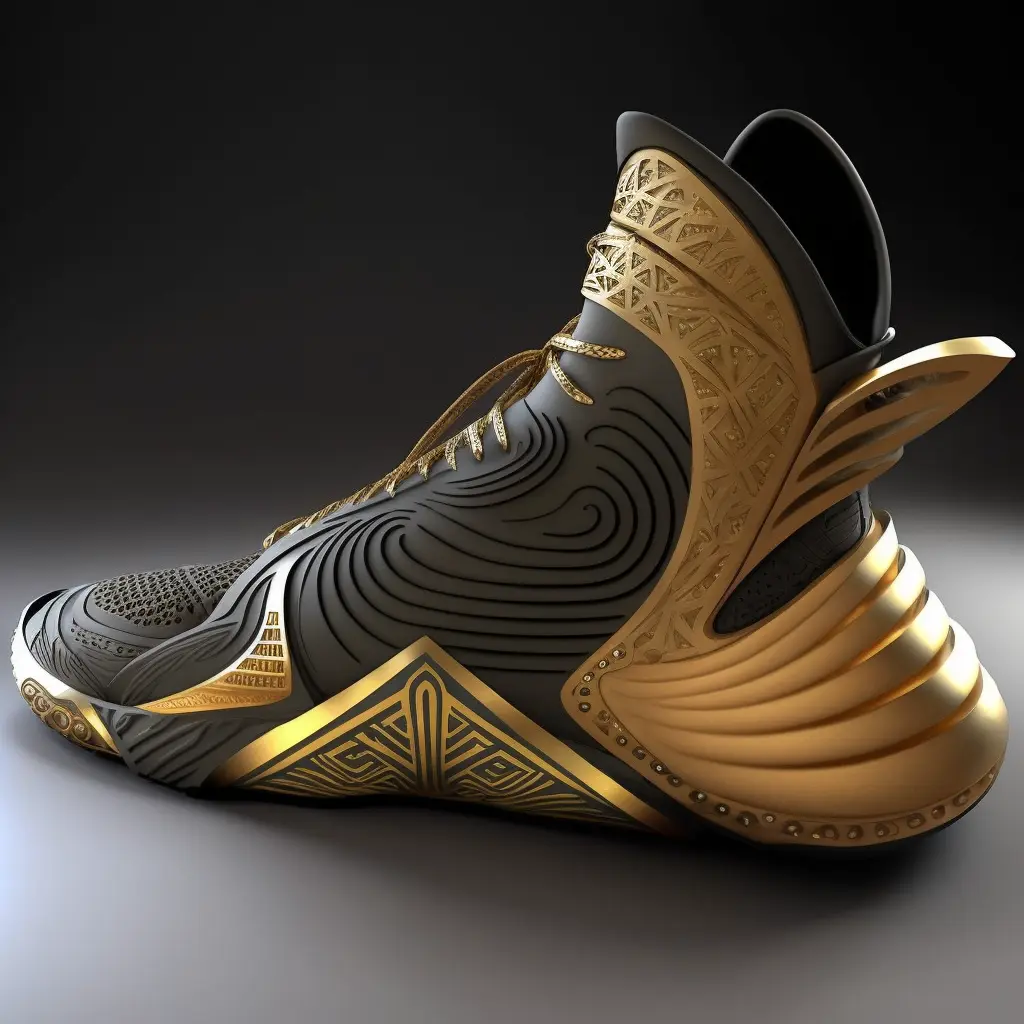 futuristic sneaker inspired by egyptian mythology, by nike